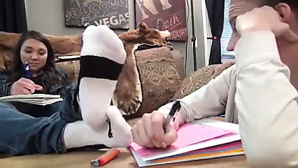 Distracted Lesbian Foot Worship - porn video  