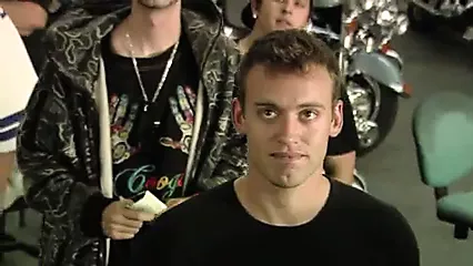 Men line up to get blown by Sasha G - porn video  