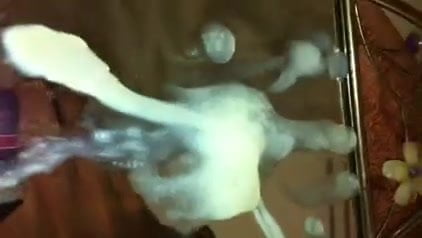 Cumshot load, thick wad of sperm - porn video  