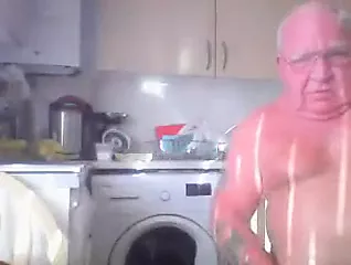 Grampa Bull Strips Strokes and Licks - porn video  