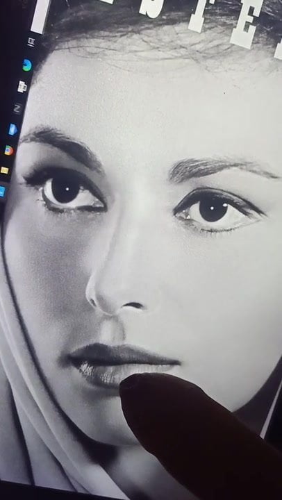 Haya Harareet cum on tribute (Esther from Ben-Hur) - porn video  
