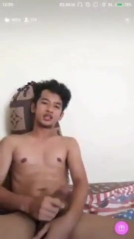 Fit asian wanks his big dick (24) - porn video  