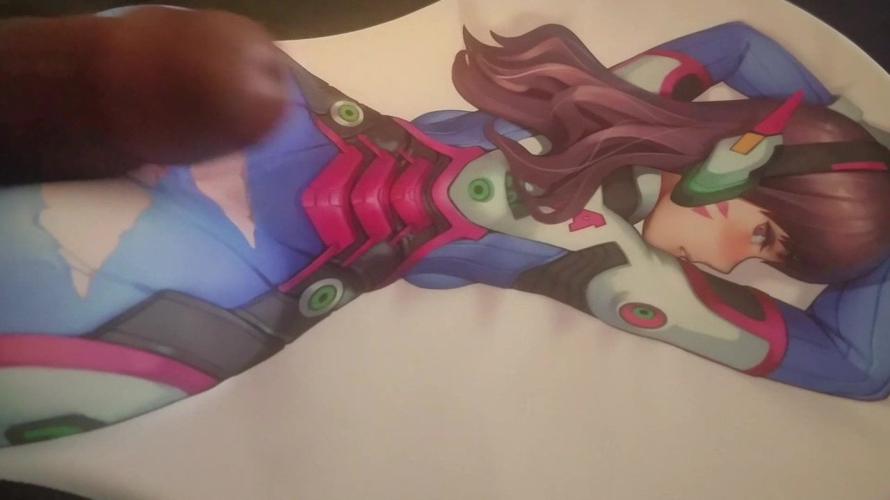 D.VA (Overwatch) Mousepad Cum Tribute - porn video  