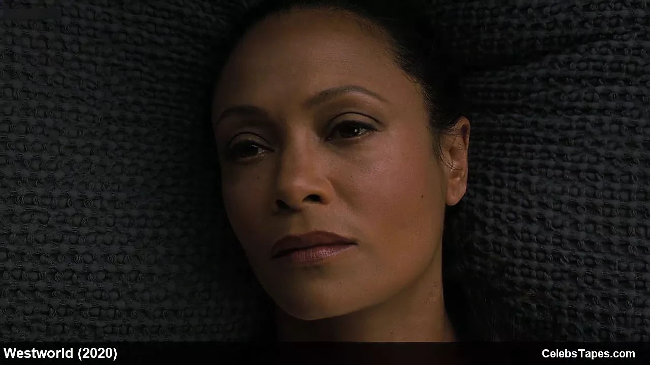 Thandie Newton nude frontal scenes from Westworld - porn video  
