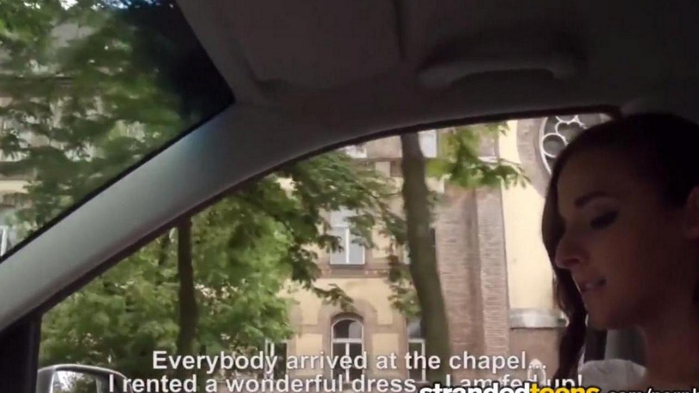 The bride gave a taxi driver a blowjob and spread her legs - porn video  