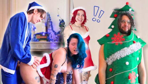 ⁣Did you behave well? Wait for the elf - porn video  