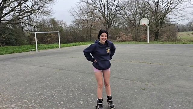 ⁣The forest is noisy, and she moans louder than the wind - porn video  