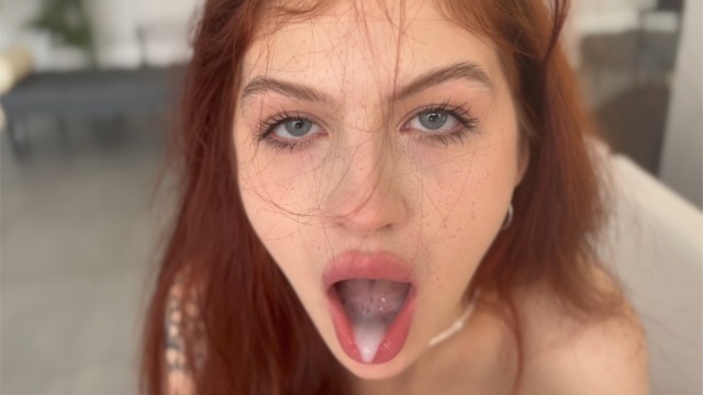 Is this your first time cumming in a womans mouth? - porn video  