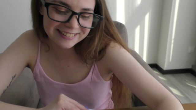 I want to come visit you, we’ll do homework together! - porn video  