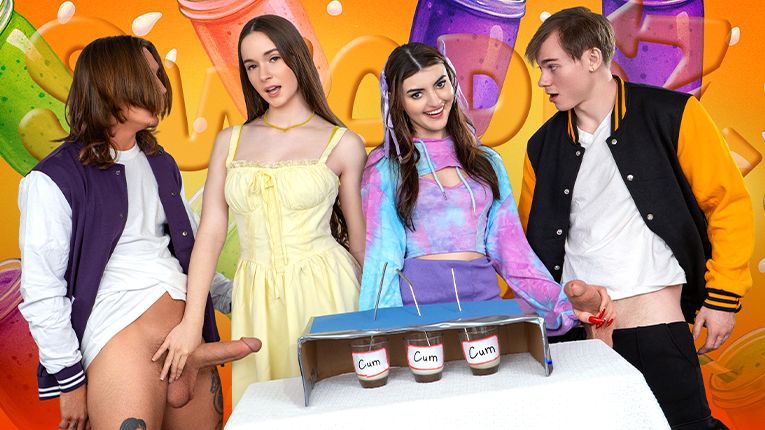 [SisSwap] Hazel Moore, Julia James - Two Cum Smoothies Coming Up 