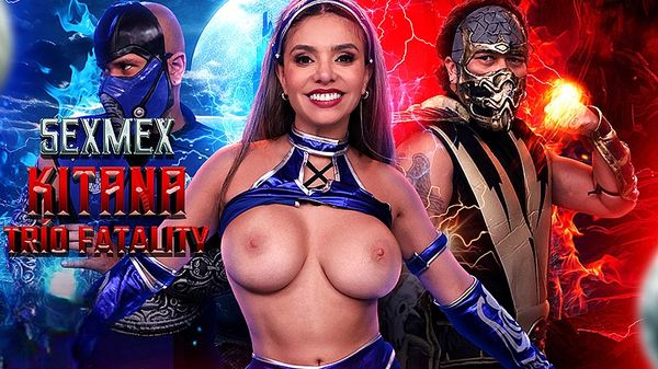 ⁣[SexMex] Malena Doll - Kitana - Fatality Threesome 