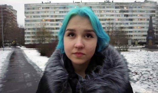 ⁣Russian girl agreed to hot sex for an overnight stay 