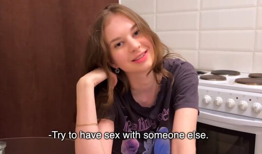⁣Russian neighbor tried a hot shaft and finished 